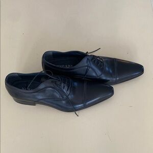 Scott & Sons Black Leather Men's Shoes